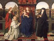 Jan Van Eyck Virgin and child,with saints and donor china oil painting artist
